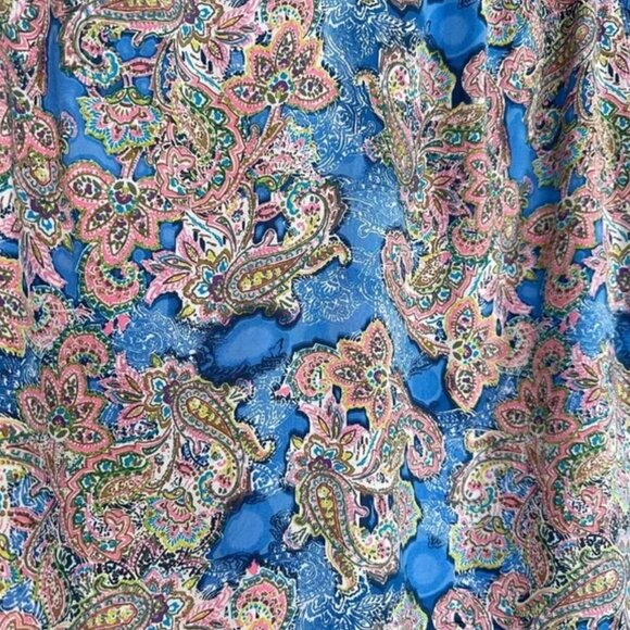 Paisley Collection Lot of 4 Various Brands 2X Blouse Tops Career Boho Colorful - Picture 4 of 12